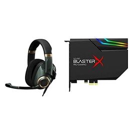 Epos-Sennheiser H6PRO Closed Auricolare Cablato a Padiglione da Gaming Nero/Oro/Verde