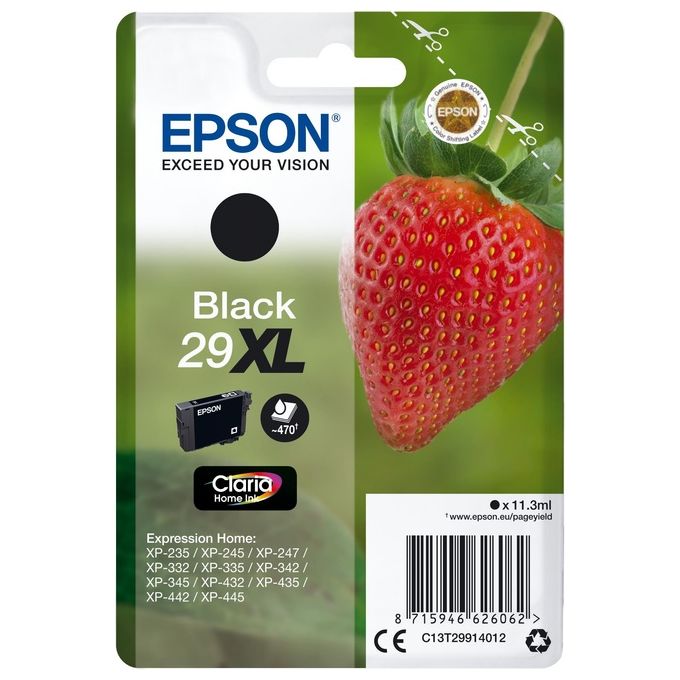 Image of Epson 29XL 11.3 ml misura XL nero originale blister cartuccia dinchiostro per Expression Home XP-235, XP-245, XP-247, XP-332, XP-335, XP-342, XP-345, XP-432, XP-435, XP-442, XP-445