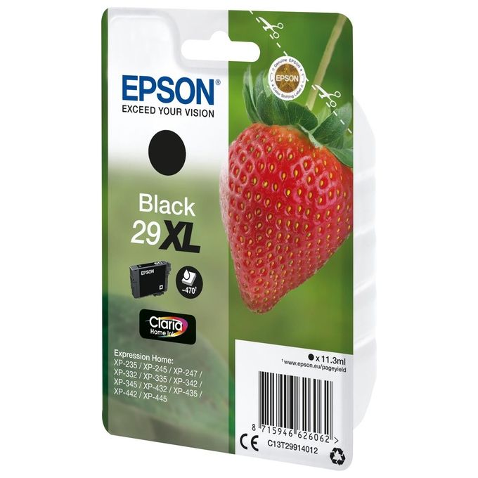 Epson 29XL 11.3 ml misura XL nero originale blister cartuccia dinchiostro per Expression Home XP-235, XP-245, XP-247, XP-332, XP-335, XP-342, XP-345, XP-432, XP-435, XP-442, XP-445