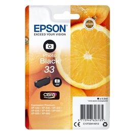 Epson 33 4.5 ml nero per foto originale blister cartuccia dinchiostro per Expression Home XP-635, 830, Expression Premium XP-530, 540, 630, 635, 640, 645, 830, 900