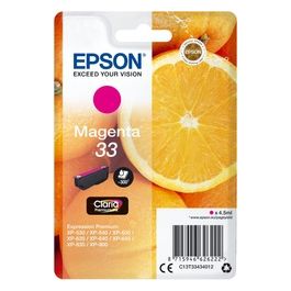 Epson 33 4.5 ml magenta originale blister cartuccia dinchiostro per Expression Home XP-635, 830, Expression Premium XP-530, 540, 630, 635, 640, 645, 830, 900