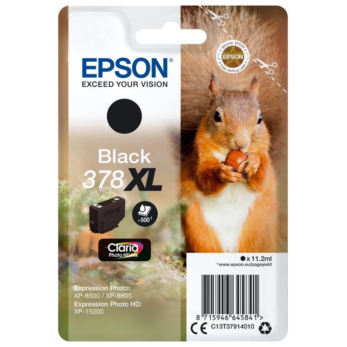 Epson 378XL Scoiattolo Cartuccia d'Inchiostro Nero