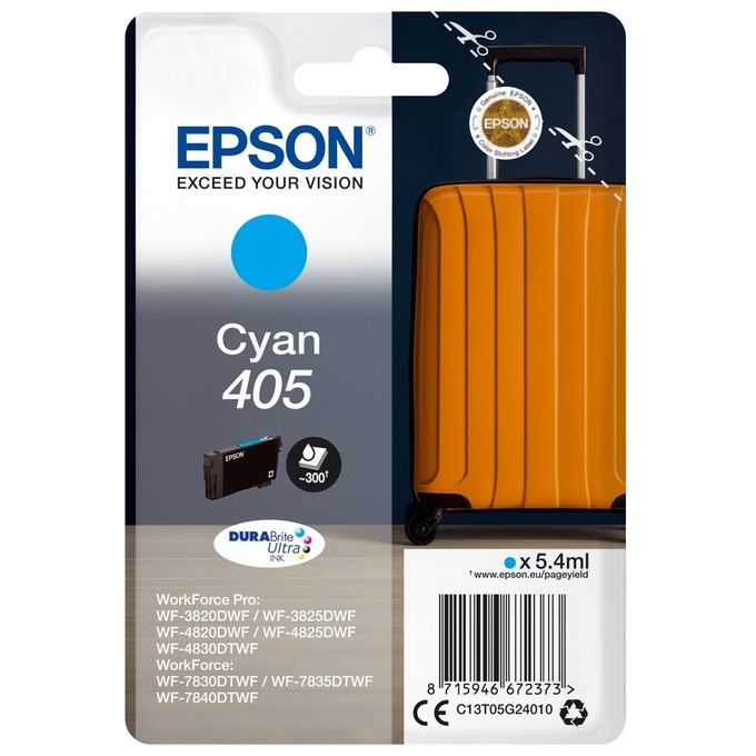 Image of Epson 405 Cartuccia Originale Ciano