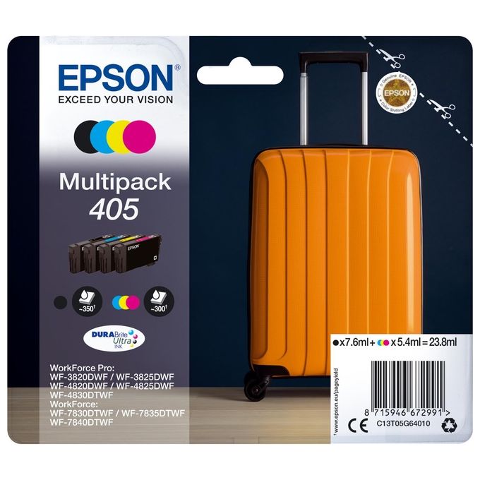 Image of Epson 405 Cartuccia Originale Nero-Ciano-Magenta-Giallo