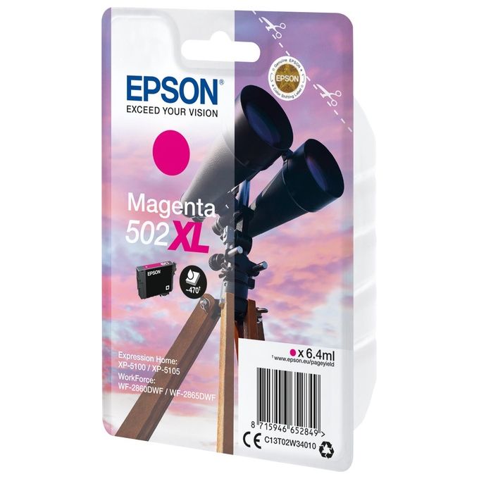 Epson 502XL Cartuccia Binocolo Magenta