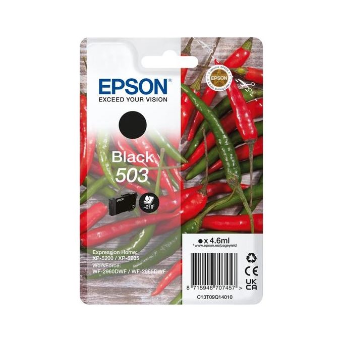 Image of Epson 503 Cartuccia D'inchiostro 1 Pezzo Originale Resa Standard Nero