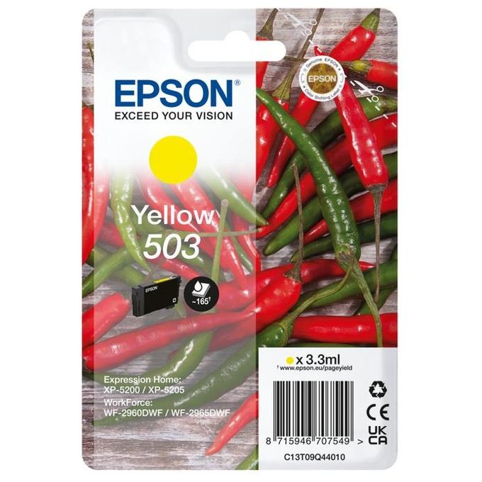 Image of Epson 503 Cartuccia D'Inchiostro Originale Resa Standard Giallo