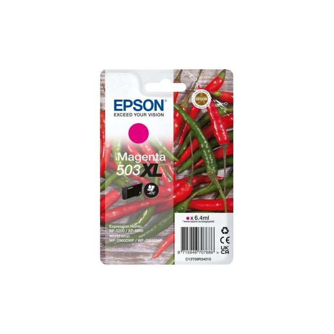 Epson 503XL Cartuccia d'Inchiostro Originale Resa Elevata Magenta