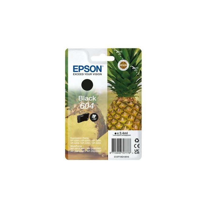 Epson 604 Cartuccia D'inchiostro 1 Pezzo Originale Resa Standard Nero