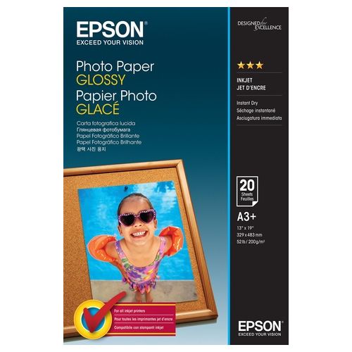 Epson C13S042535 Carta Fotografica Glossy A3+ 20 Fogli Bianco