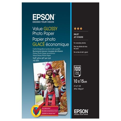 Epson C13S400039 Carta Fotografica Lucida 10x15cm 100 Fogli