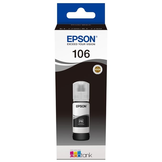 Image of Epson C13T00R140 nero foto flacone da 70ml per ecotank et-7700 et-7750