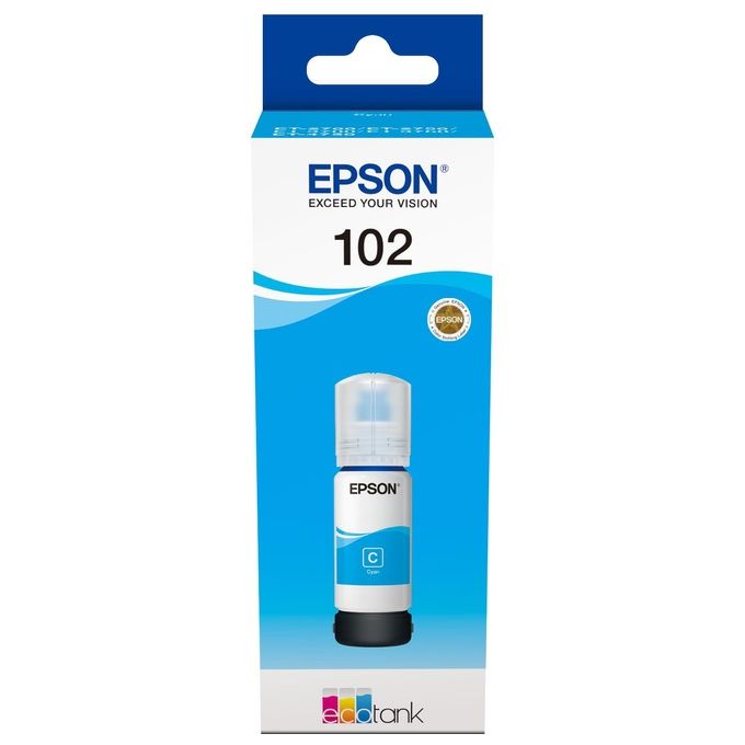 Epson C13T03R240 ciano flacone da 70ml per ecotank et-2700 et-2750 et-3750 et-4750