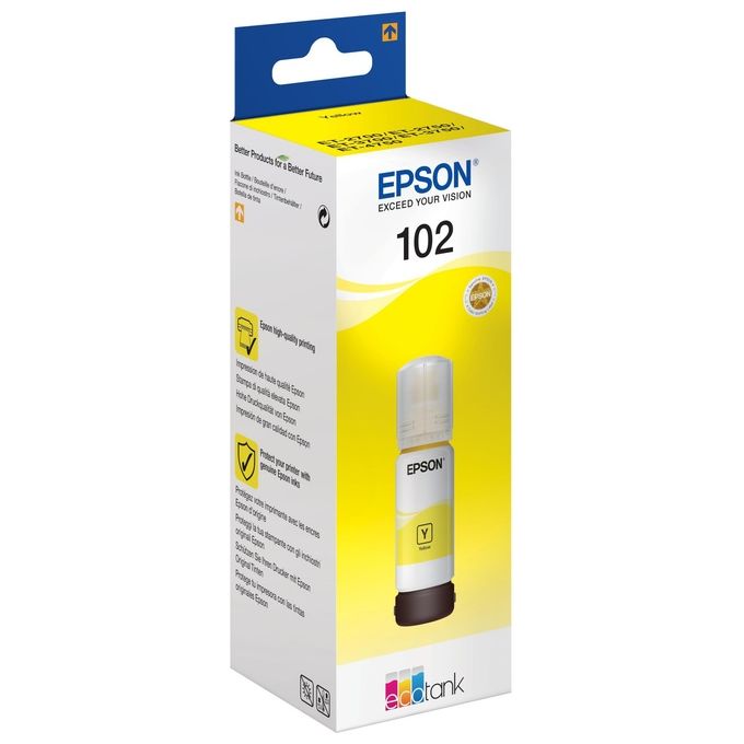 Epson C13T03R440 Serie 102 Flacone Inchiostro Originale EcoTank 70 ml 6000 pagine colore Giallo