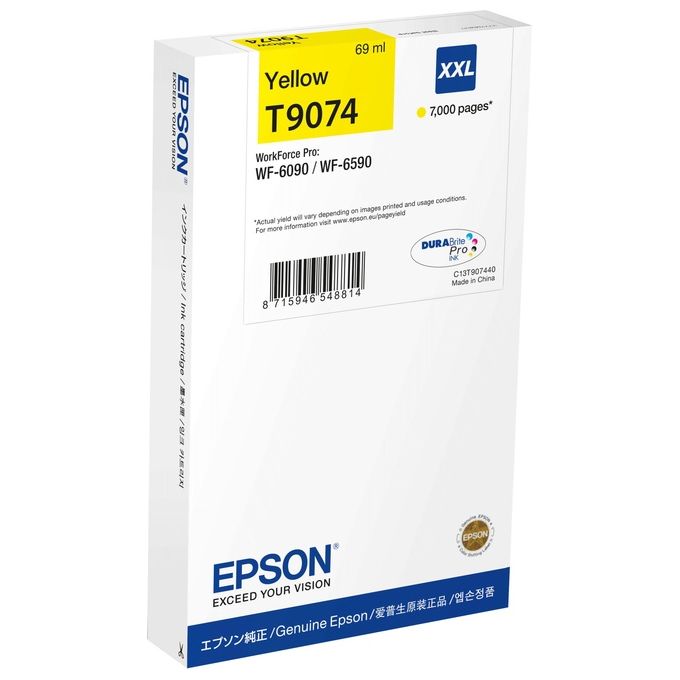 Epson C13T90744N Cartuccia d'Inchiostro Originale Resa Extra Elevata Giallo