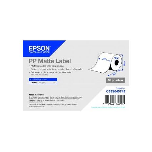 Epson C33S045743 Etichetta per Stampante