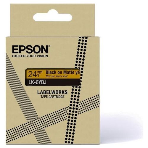 Epson C53S672076 Nastro per Etichettatrice Nero su Giallo