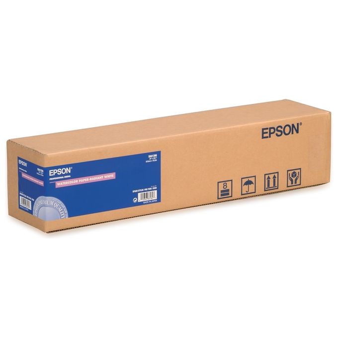 Epson carta acquerello radiant white rotoli 60.96cmx18m