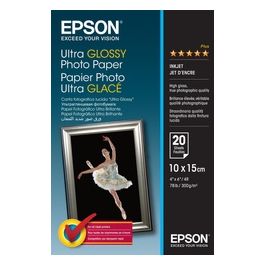 Epson Carta Foto Lucida Ultra 10x15cm 20f