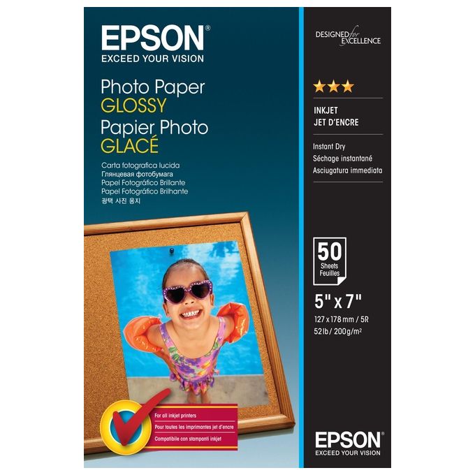 Epson carta Fotografica Lucida 13x18 50fg 200gr