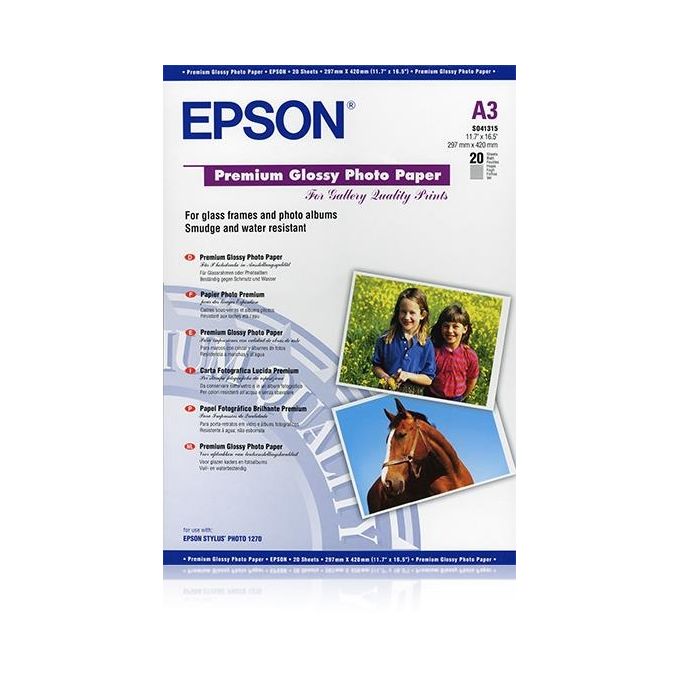 Epson carta fotografica lucida premium a3 20fg