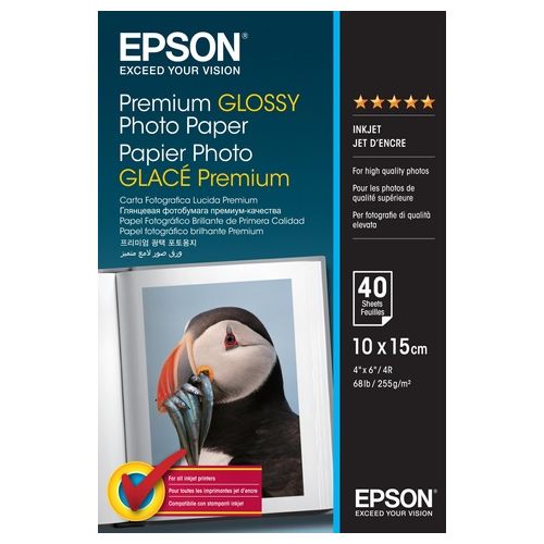Epson carta fotografica lucida premium best 10x15 40fg