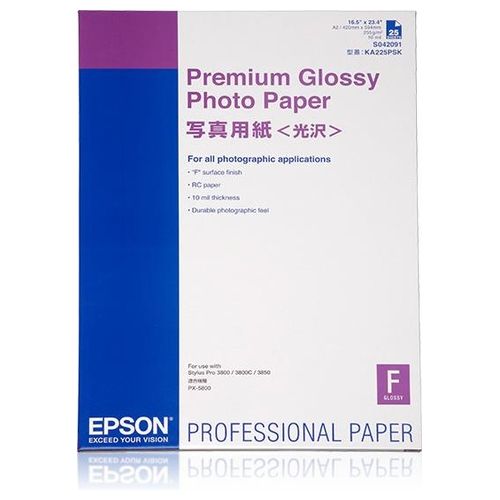 Epson carta fotografica premium glossy a2 25fg