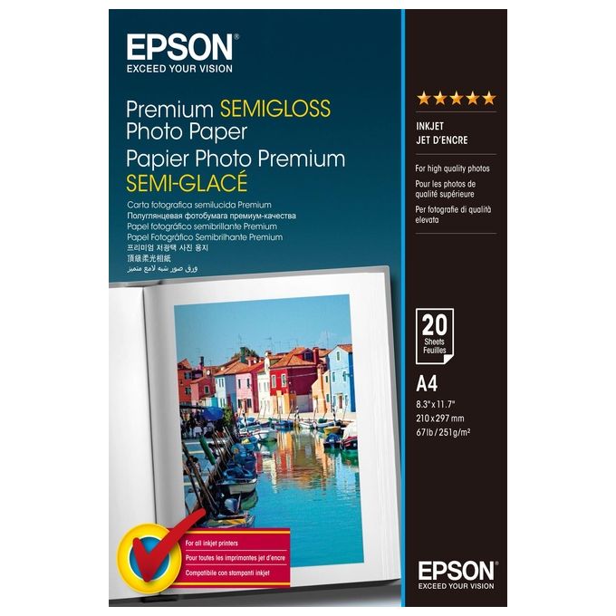 Epson Carta Fotografica Semilucida A4 20f