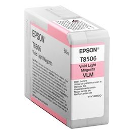 Epson Cartucce di Inchiostro Ultrachrome hd T8506 Magenta Chiaro 80 ml