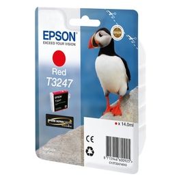 Epson Cartucce di Inchiostro Ultrachrome Hi-gloss2 T3247 Puffin Confezione Singola 14ml Rosso