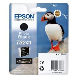 Epson Cartucce di Inchiostro Ultrachrome Hi-gloss2 T3241 Puffin Confezione Singola 14ml nero