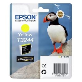 Epson Cartucce di Inchiostro Ultrachrome Hi-gloss2 T3244 Puffin Confezione Singola 14ml Giallo