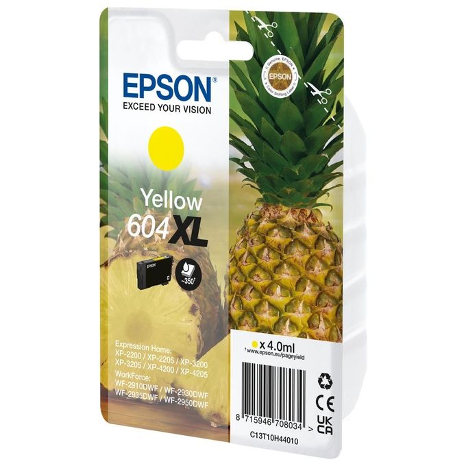 Epson Cartuccia d'Inchiostro Giallo 604XL