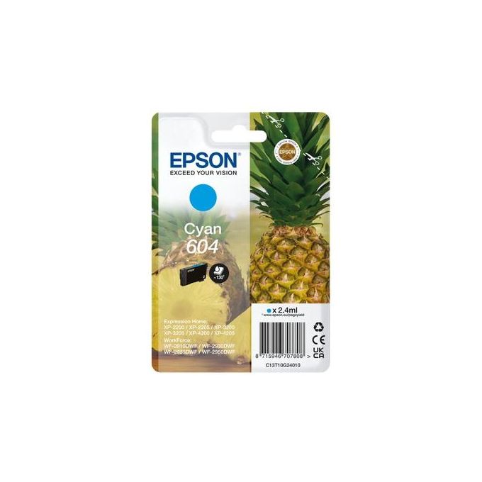Epson Cartuccia d'Inchiostro Ciano 604