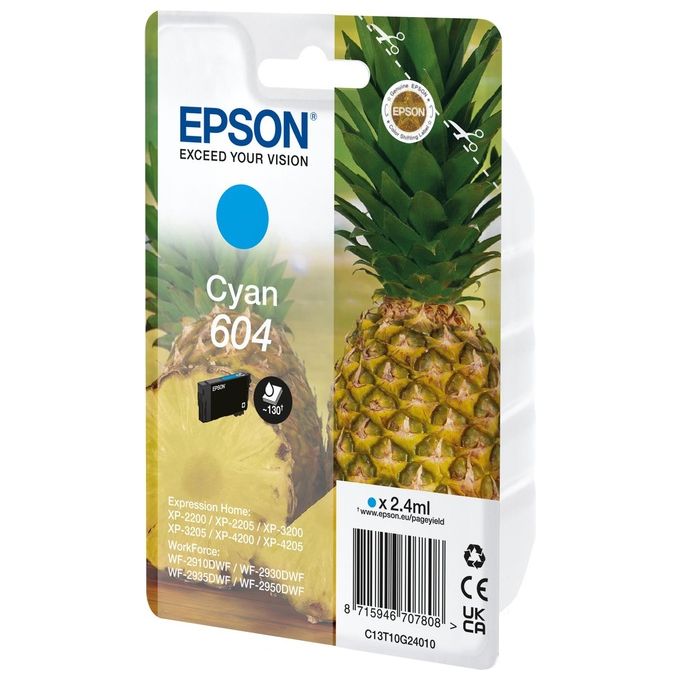 Image of Epson Cartuccia d'Inchiostro Ciano 604