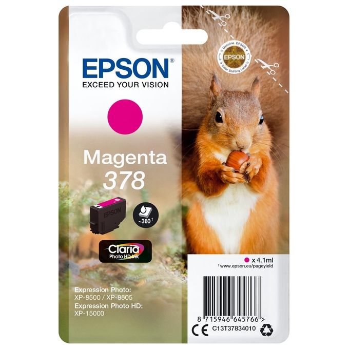 Image of Epson Cartuccia d'Inchiostro Magenta 378 Scoiattolo