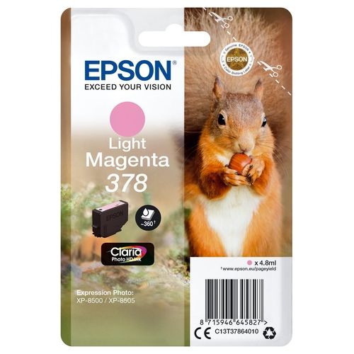 Epson Cartuccia d'Inchiostro Light Magenta 378 Scoiattolo