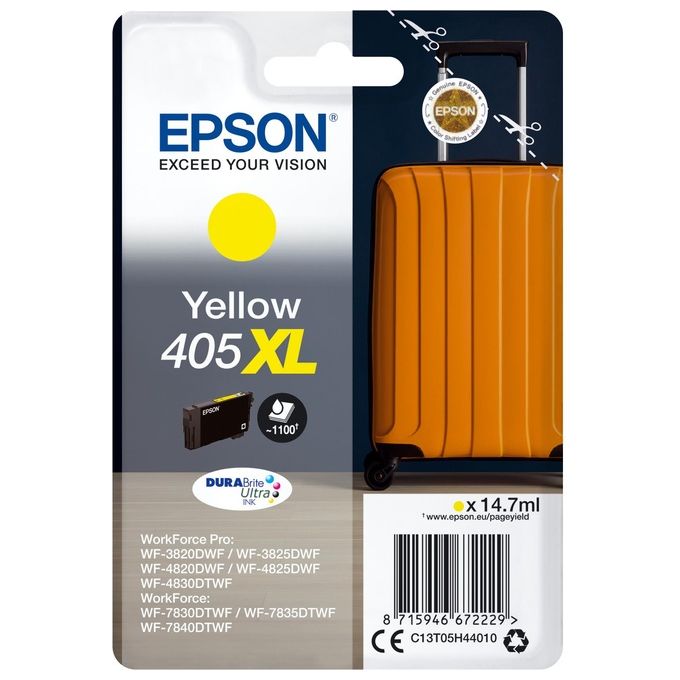 Epson Cartuccia d'Inchiostro Giallo 405 XL Durabrite