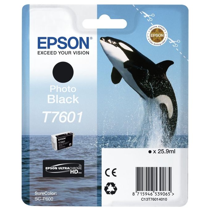 Epson Cartuccia inchiostro nero foto Squalo hd