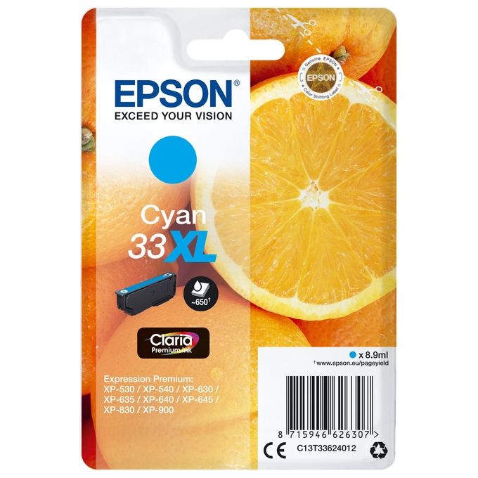 Epson cartuccia ink Arancia 33xl Ciano