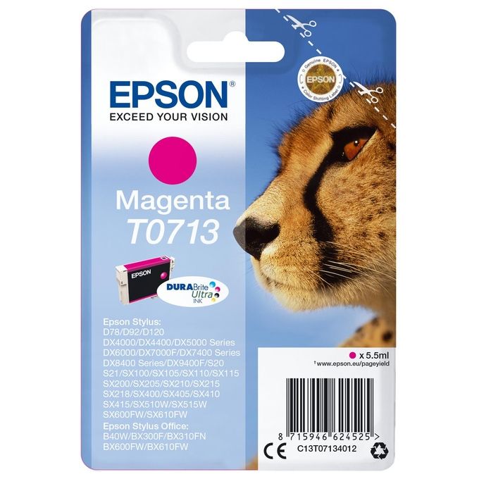 Epson cartuccia ink Ghepardo T0713 Magenta