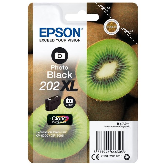 Epson Cartuccia Ink-jet 202xl kiwi nero foto 7,9ml per Xp-6000-5