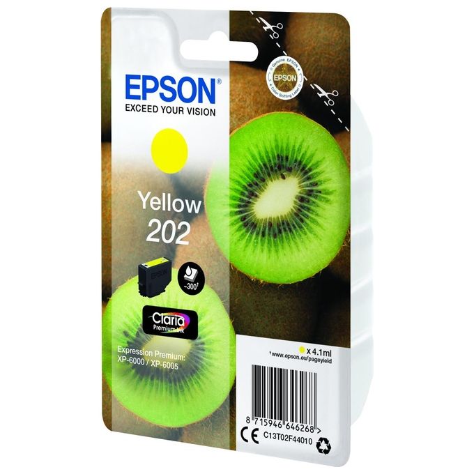 Epson Cartuccia Ink-jet 202 kiwi Giallo 4,1ml per Xp-6000-5
