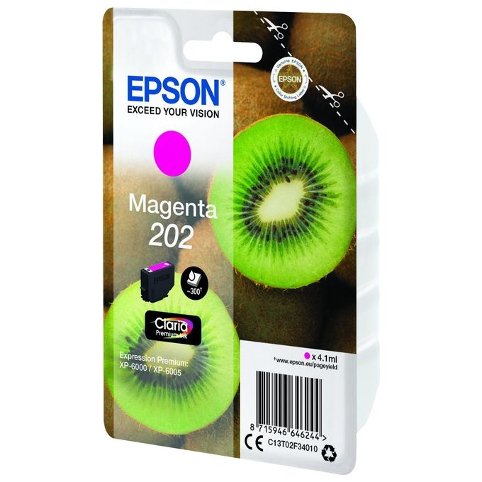 Epson Cartuccia Ink-jet 202 kiwi Magenta 4,1ml per Xp-6000-5