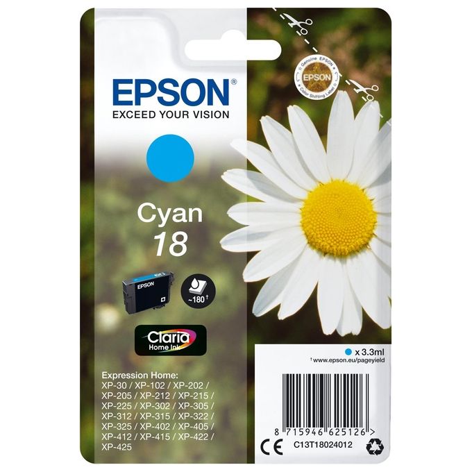 Image of Epson cartuccia ink Margherita 18 Ciano
