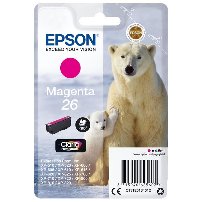 Epson cartuccia ink orso Polare 26 Magenta