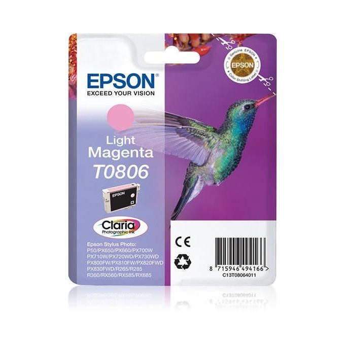 Cartuccia EPSON Colibrì (T0806) Magenta chiaro