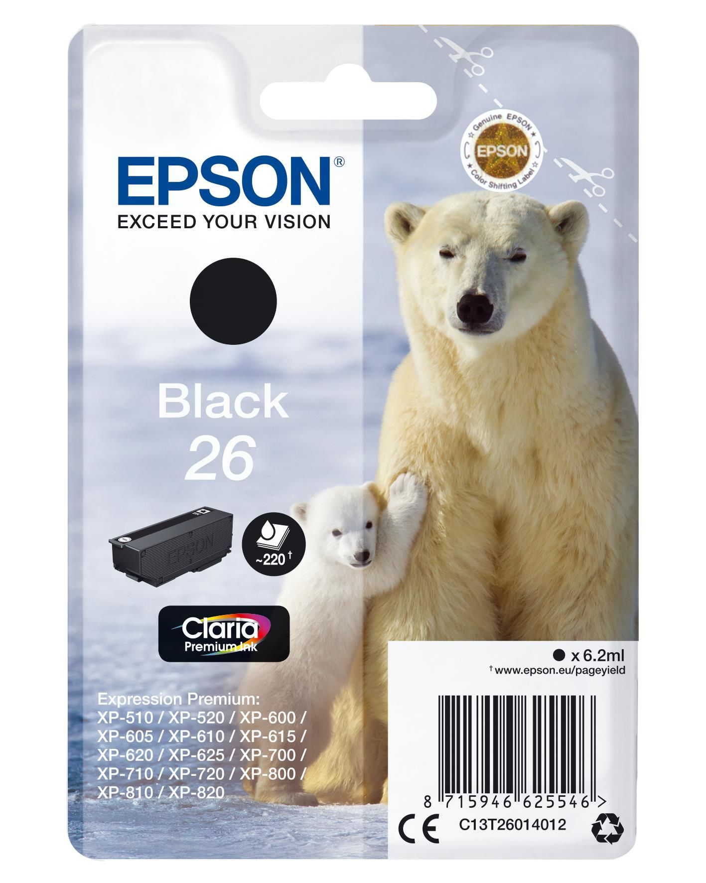 Epson Cartuccia Nera 26