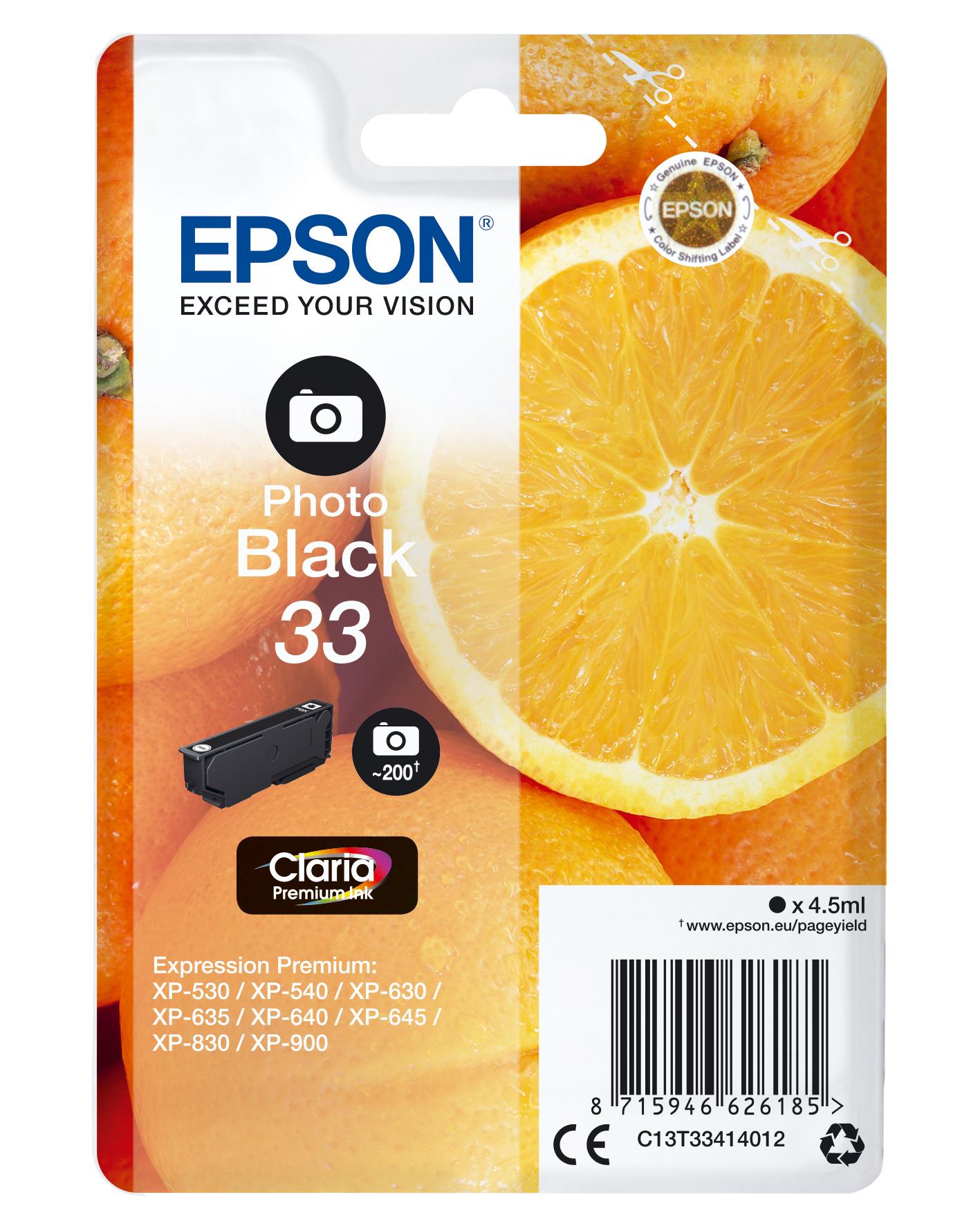 Epson Cartuccia Nera-foto Arancia