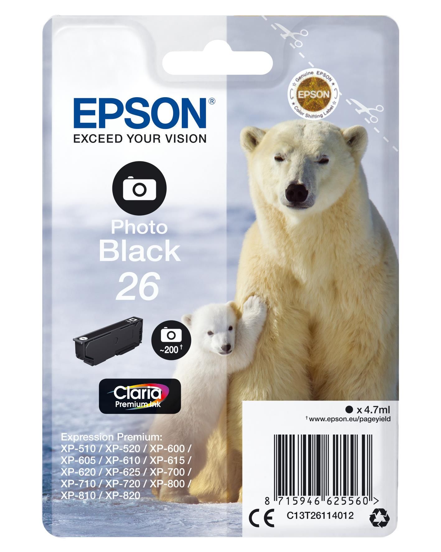 Epson Cartuccia Nero-foto Orso